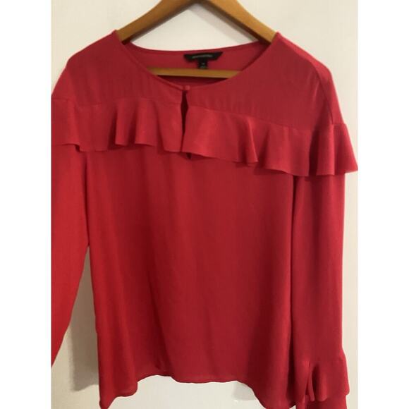 Banana Republic Red Blouse Size M - Picture 4 of 6